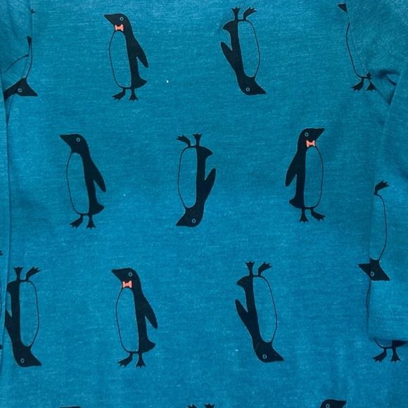 💫NWTCat & Jack Blue Long Sleeve Graphic PenguinTee (18M) - Picture 5 of 7
